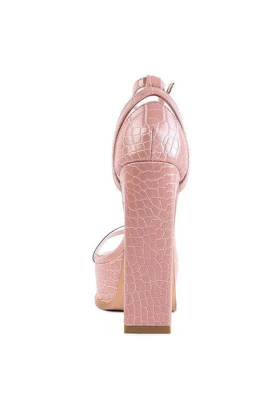 Cutlass High Heeled Chunky Sandals