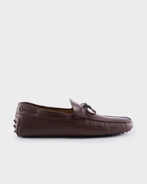 Dark Brown Leather New Gommini Driving Shows