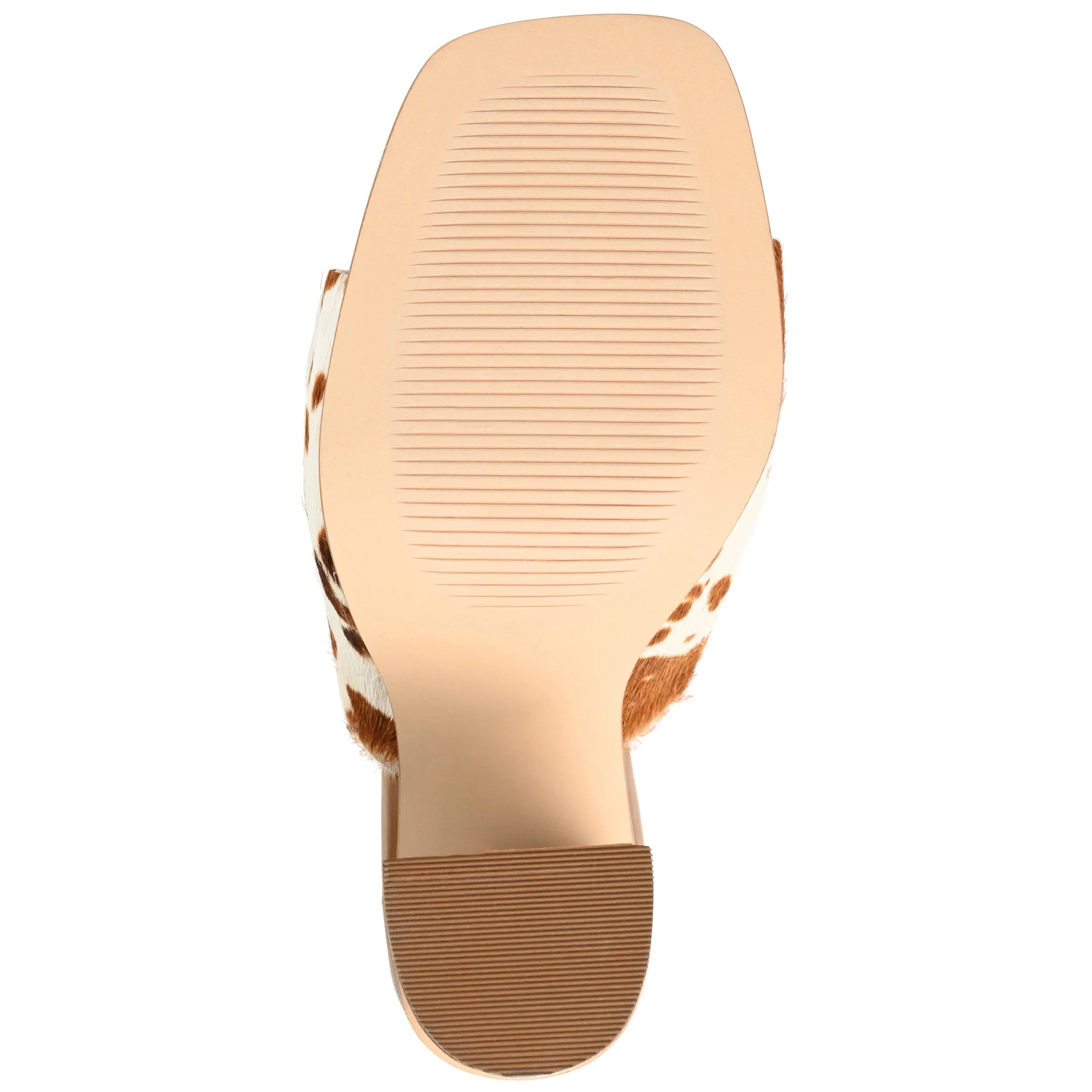DEENA BLOCK HEELED MULES IN LEATHER