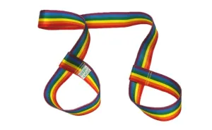 Derby Laces Skate Gear Leash 54 inch (137 cm) Rainbow Stripe