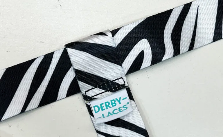 Derby Laces Skate Gear Leash 54 inch (137 cm) Zebra