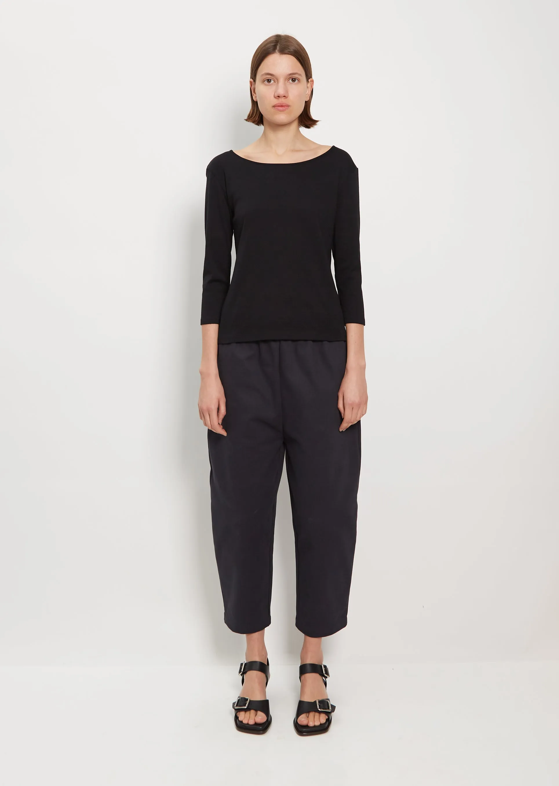 Didion Rib Tee — Black