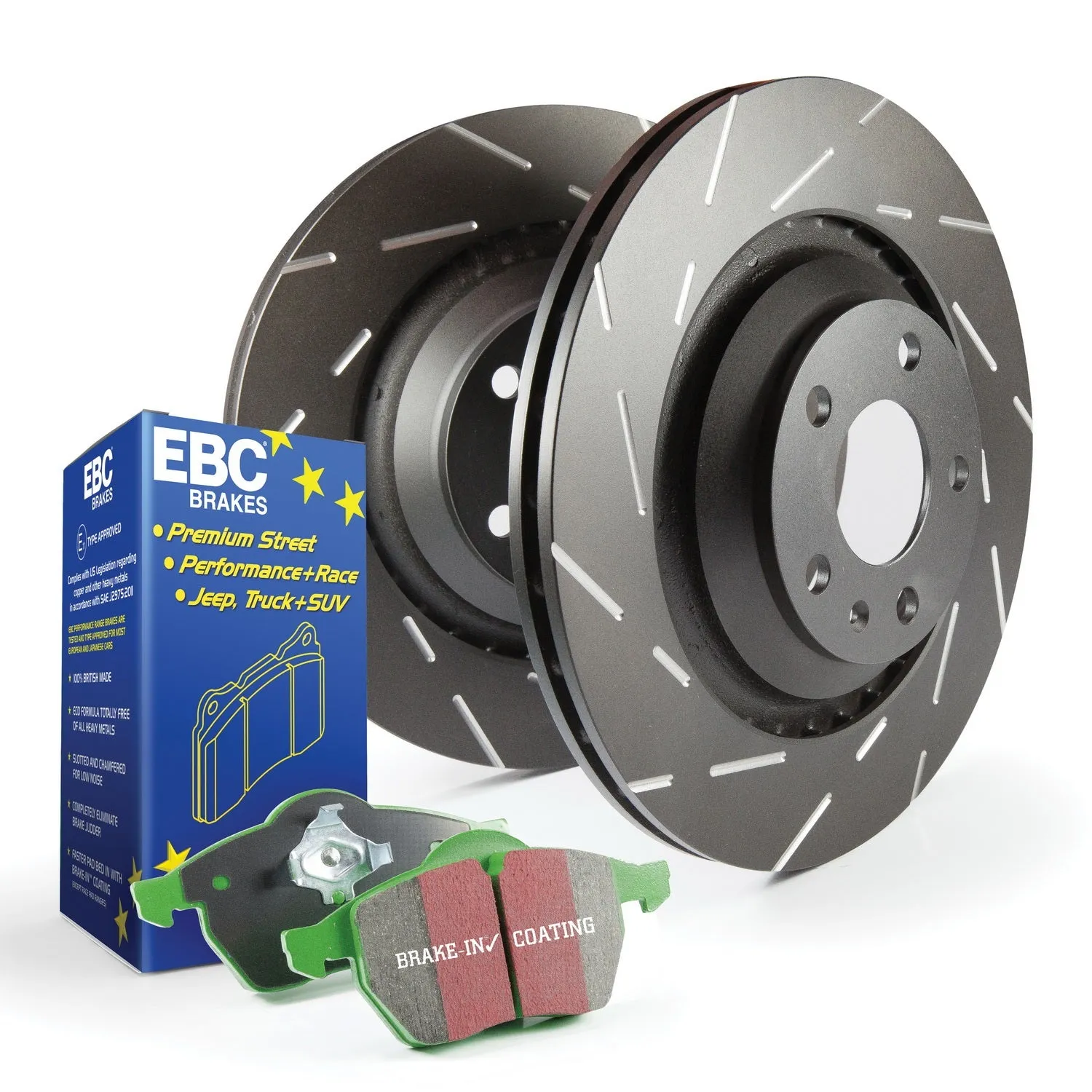 EBC Brakes S2KF1182 S2 Kits Greenstuff 2000 and USR Rotors
