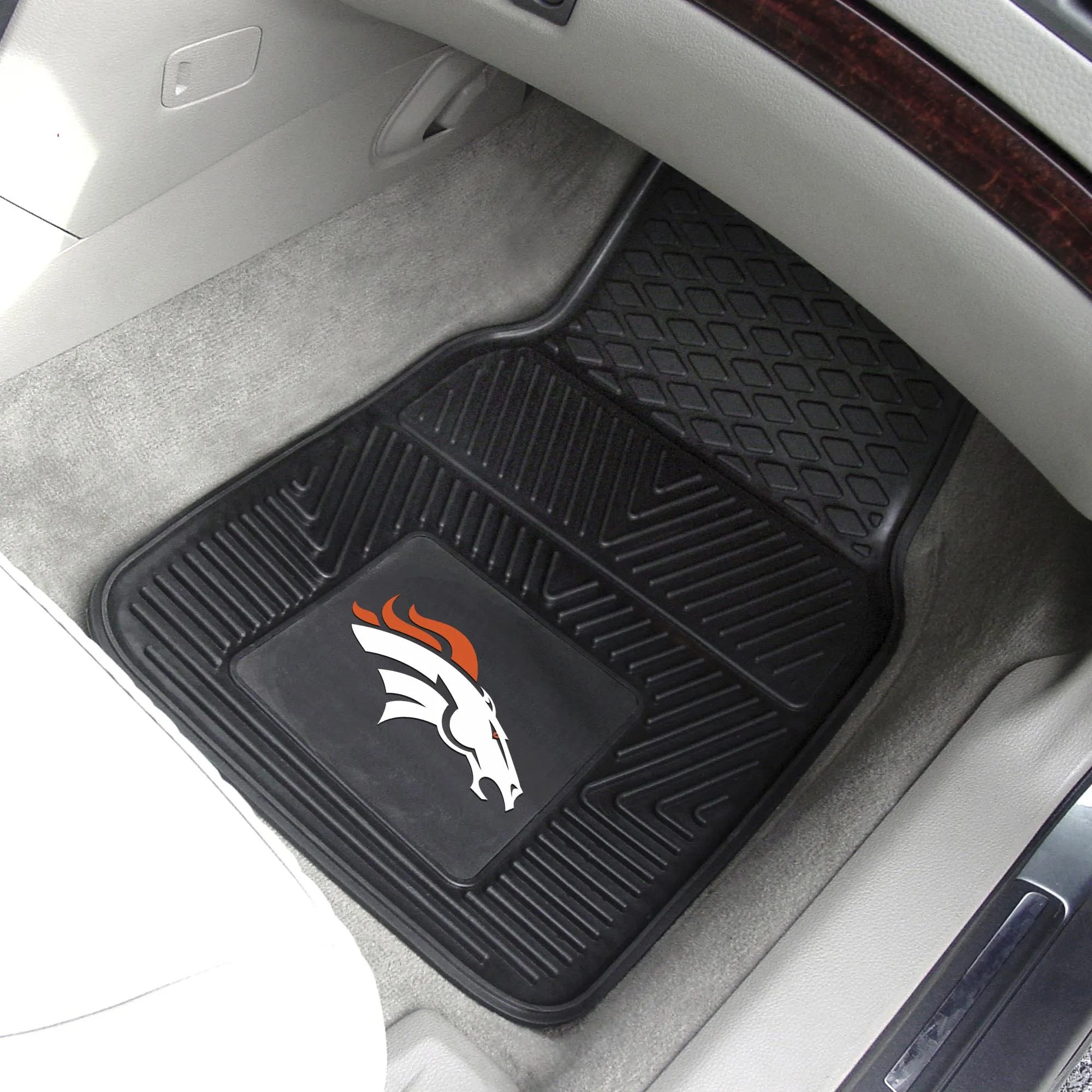Fanmats Denver Broncos 2pc Vinyl Car Mat Set