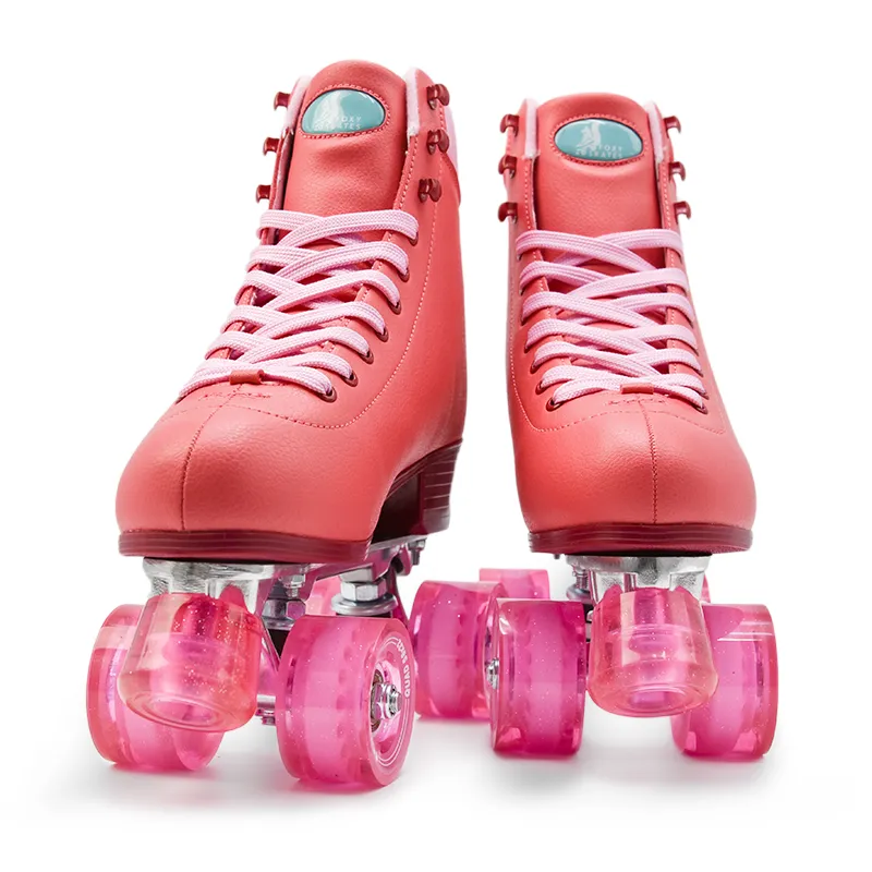 Fire Red Roller Skates