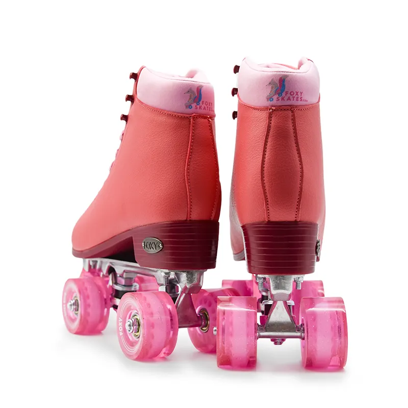 Fire Red Roller Skates