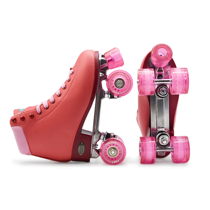 Fire Red Roller Skates
