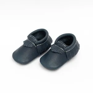First Pair Moccasins - Navy