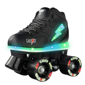 FLASH Black -  Light Up Roller Skates