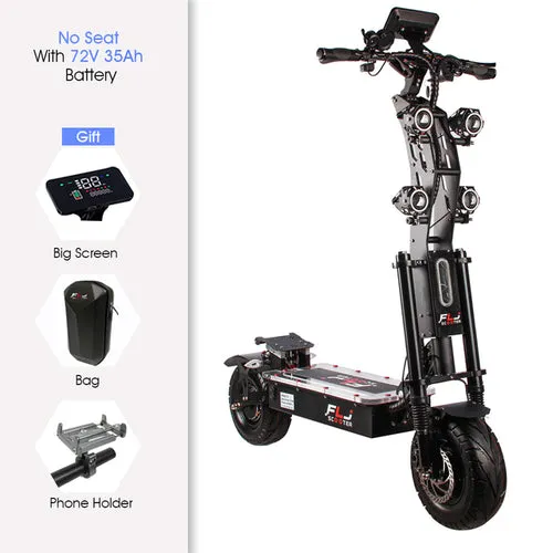 FLJ Upgraded 8000W 13inch fat wheel 72V Electric Scooter with 90