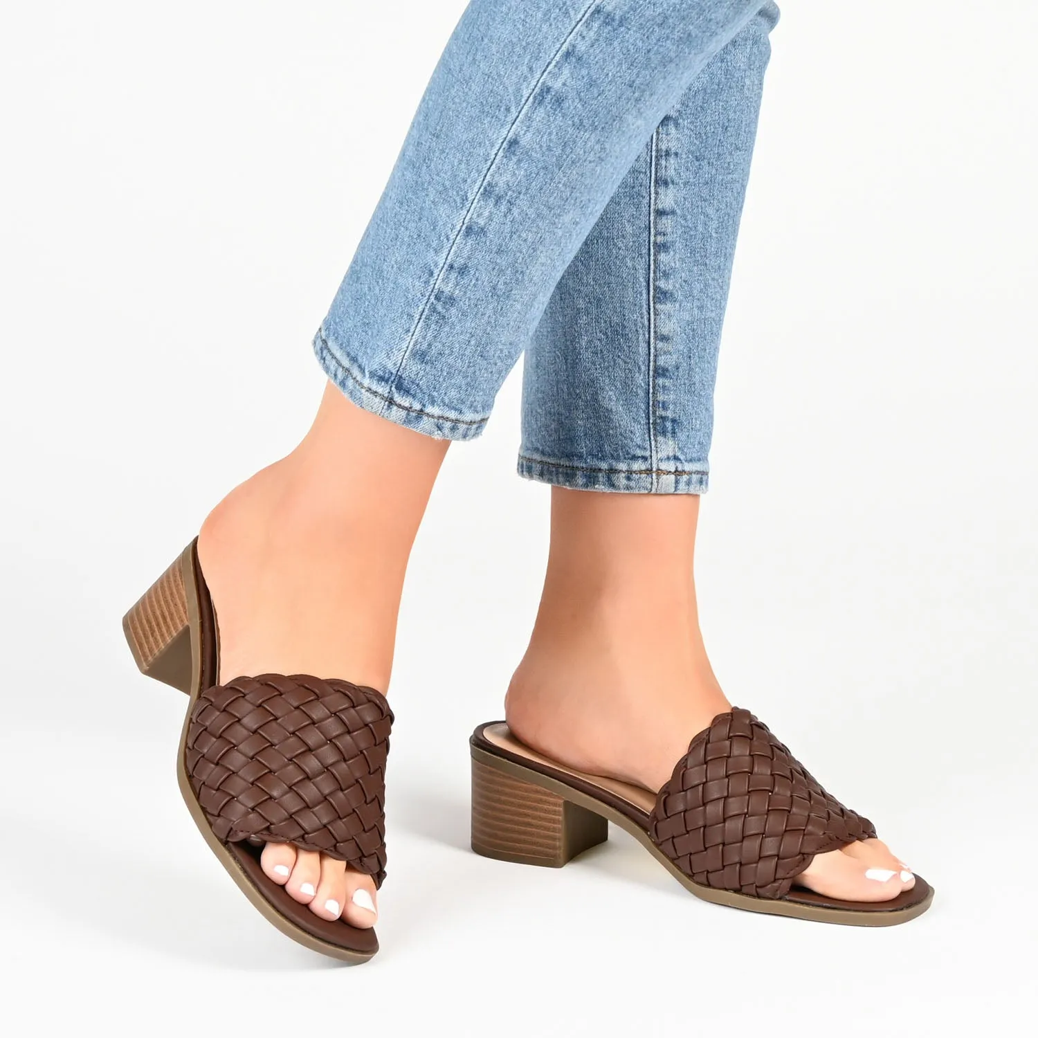 FYLICIA HEELED SANDALS IN FAUX LEATHER
