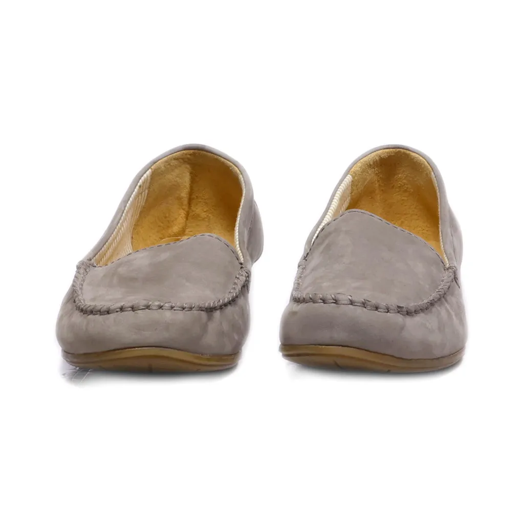Gabor Moccasins Leather Grey Colour For Women