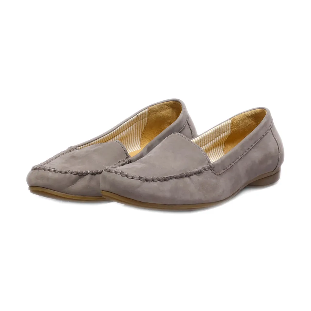Gabor Moccasins Leather Grey Colour For Women