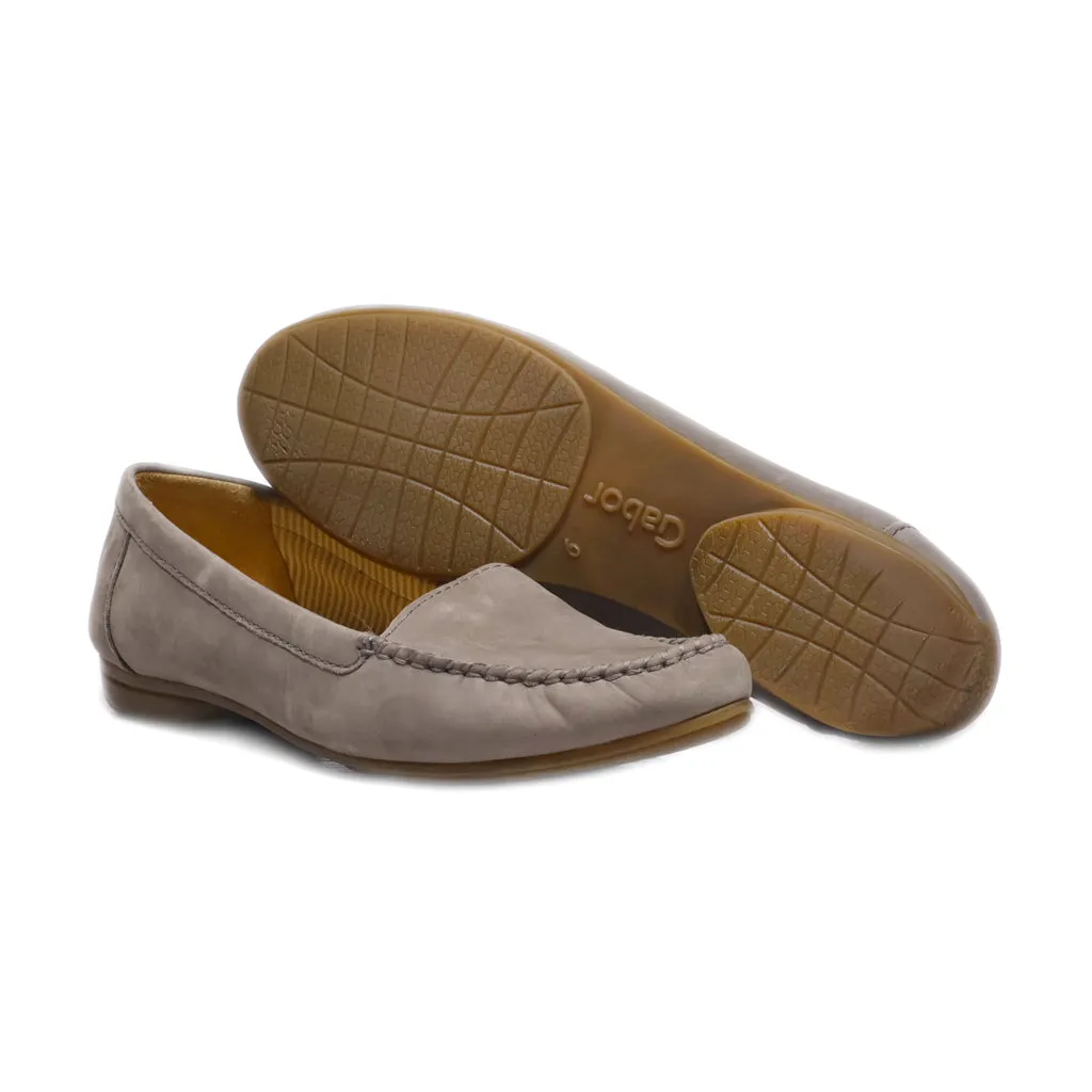 Gabor Moccasins Leather Grey Colour For Women