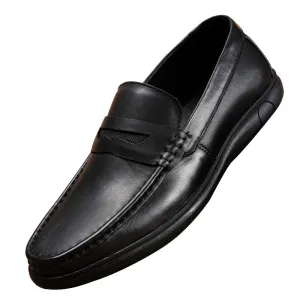 Genuine Leather Men Casual Shoes Italian Mens Loafers Moccasins Breathable Slip on Male Driving Shoes Daily Office Formal Shoes