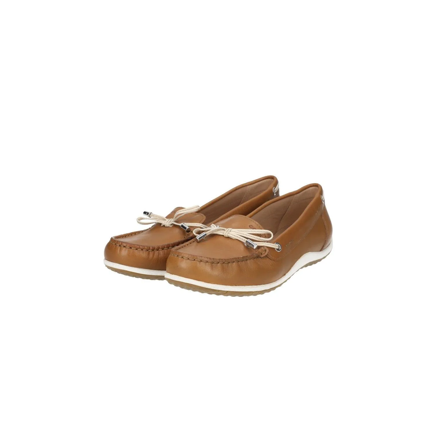 Geox D Vega Moc B Moccasins Leather Brown Colour For Women