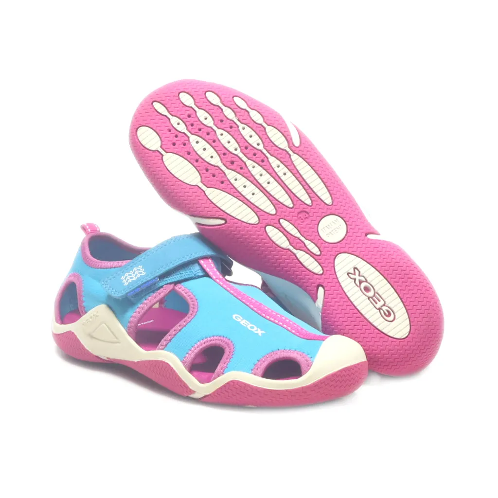 Geox Flat Sandals Fabric Multicolour Colour For Kids