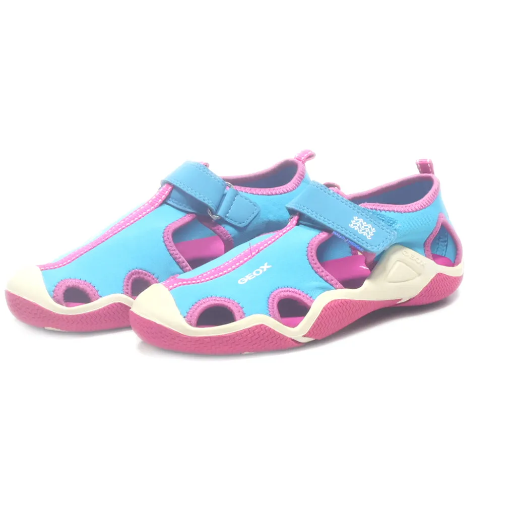 Geox Flat Sandals Fabric Multicolour Colour For Kids