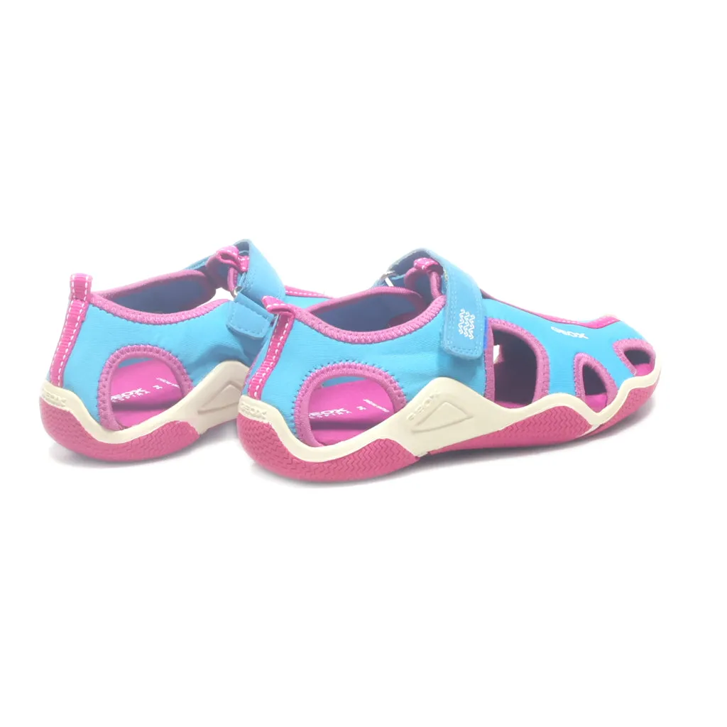Geox Flat Sandals Fabric Multicolour Colour For Kids