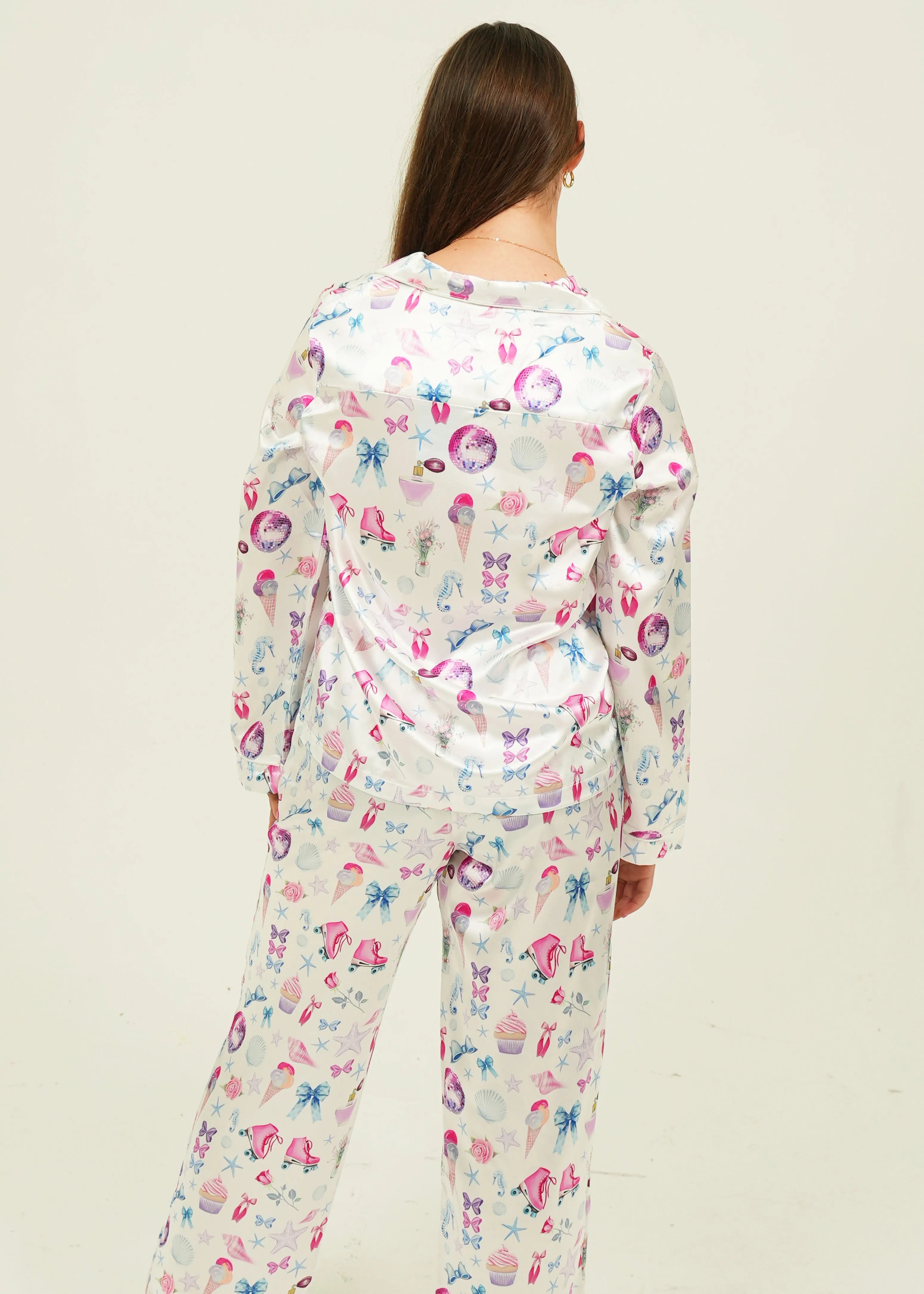 Girlhood Satin Long PJ Set