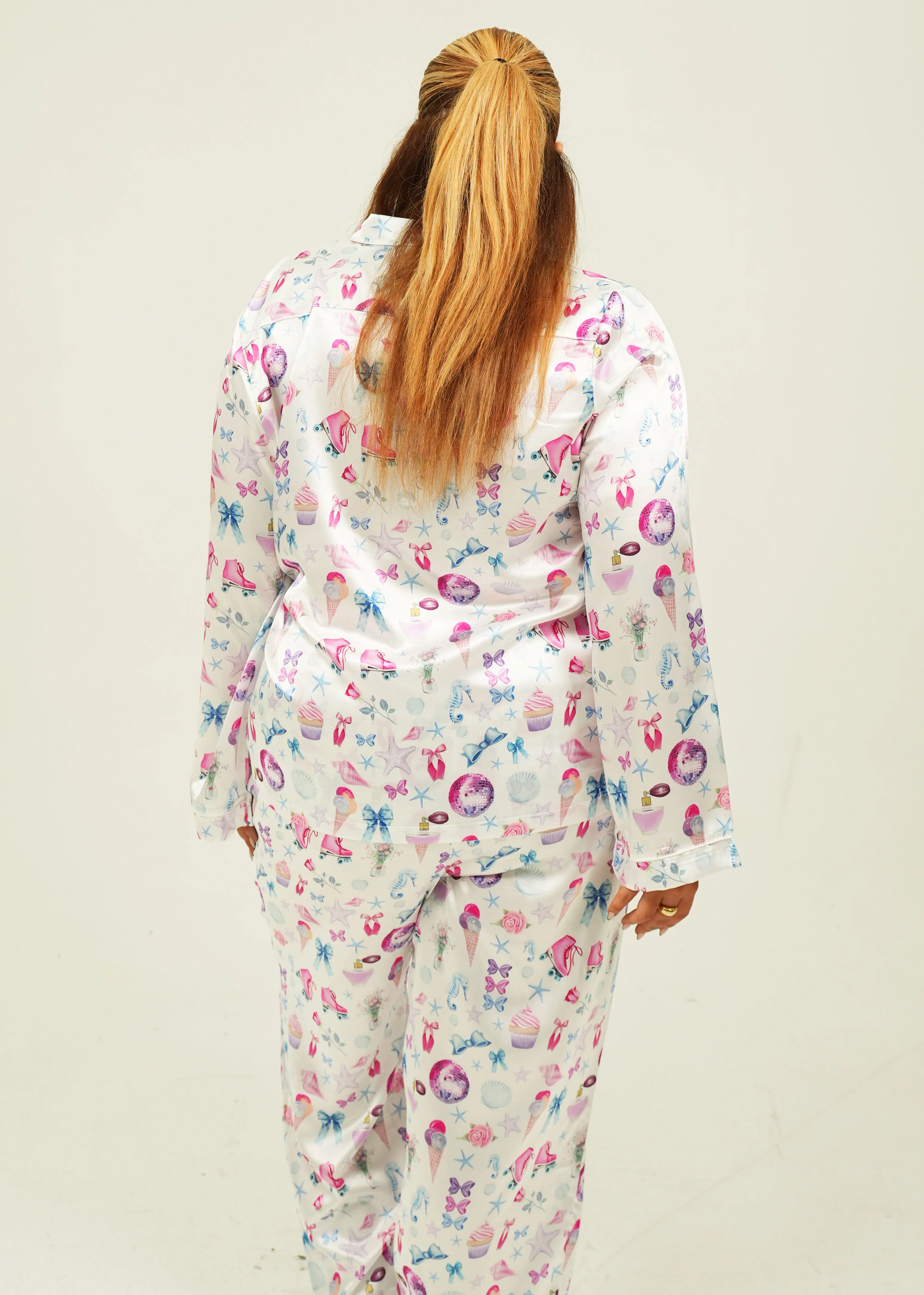 Girlhood Satin Long PJ Set