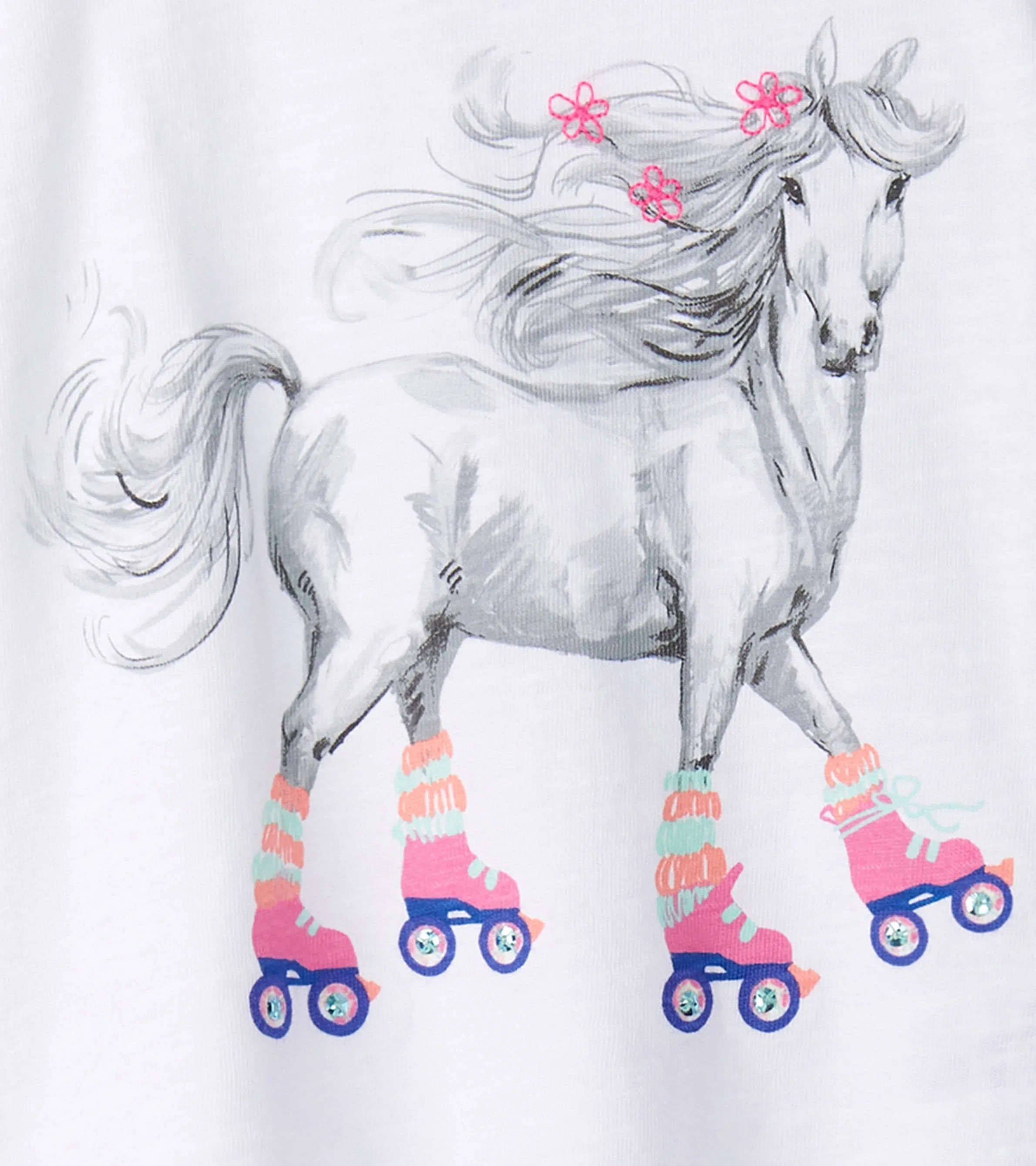 Girls Roller Skates Graphic Tee