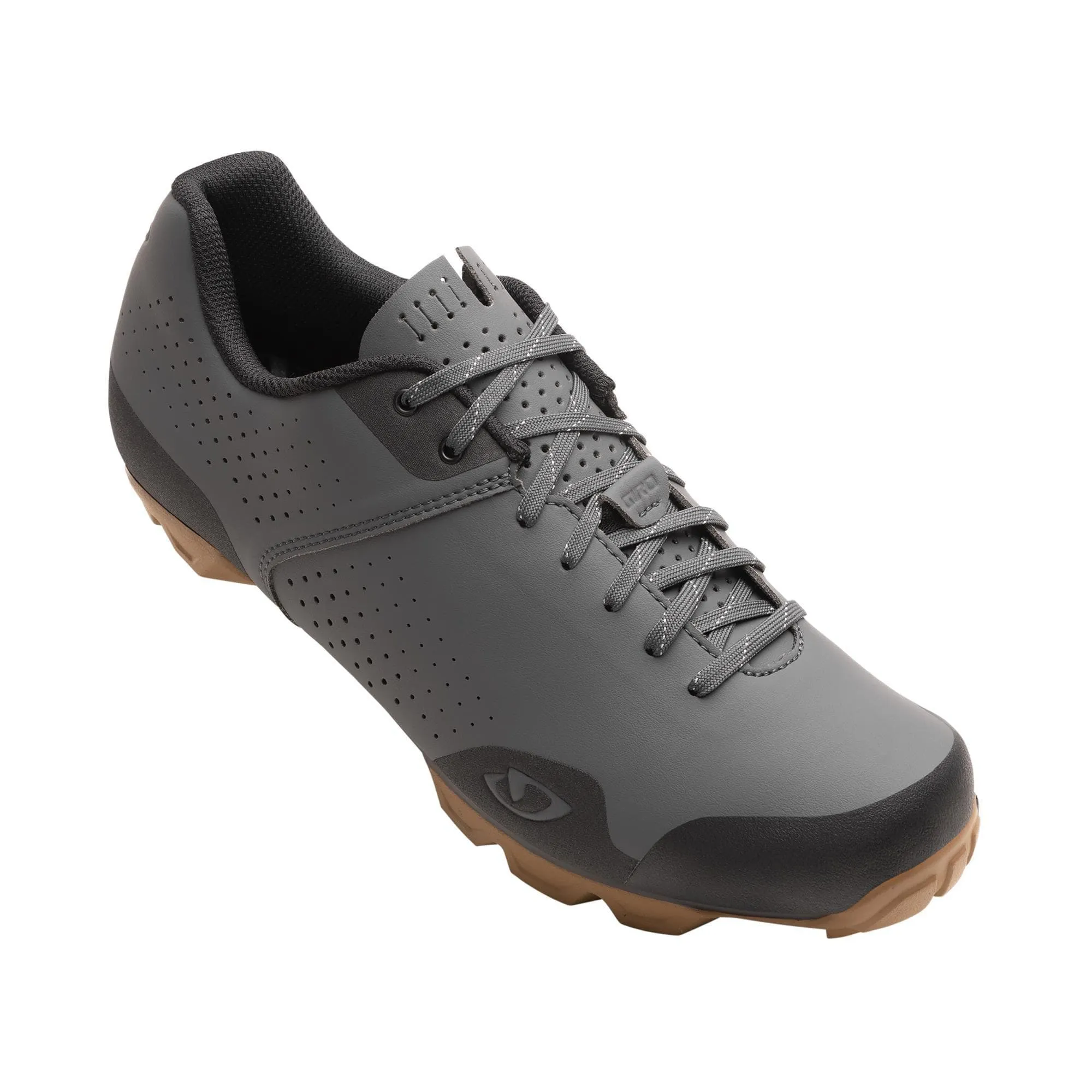 Giro Privateer Lace Mtb Cycling Shoes 2022: Dark Shadow/Gum 42