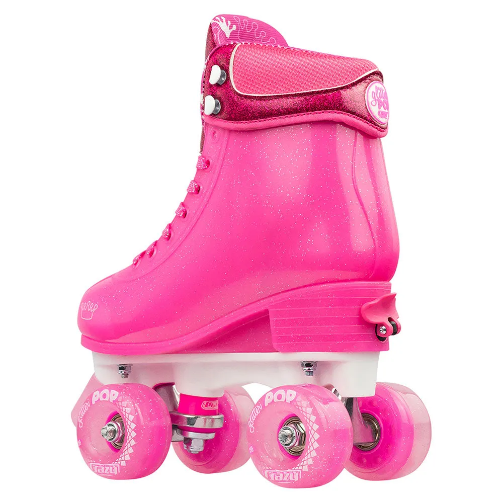 GLITTER POP Pink - Size Adjustable Roller Skates