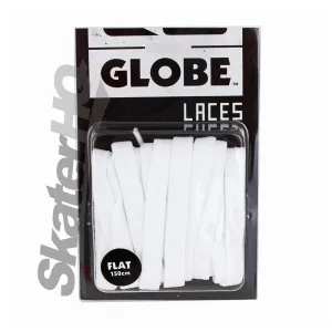 Globe Flat 150cm Laces - White