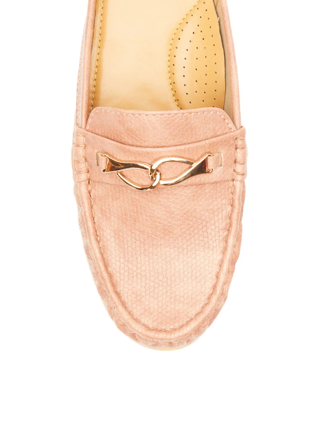 GOSSIP WOMENS PEACH MOCCASINS
