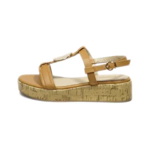 Graceland Platform Sandals Leather Brown Colour For Women