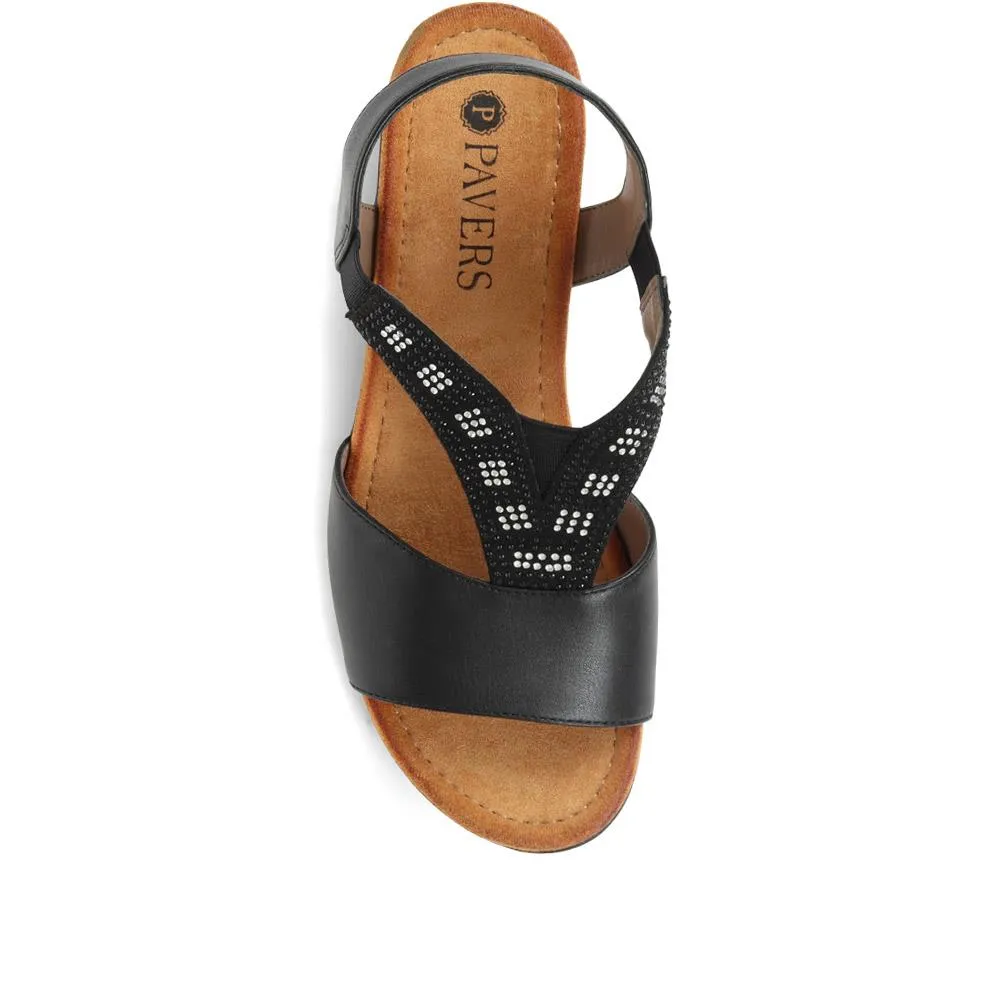 Heeled Slingback Sandals - WOIL35017 / 321 686