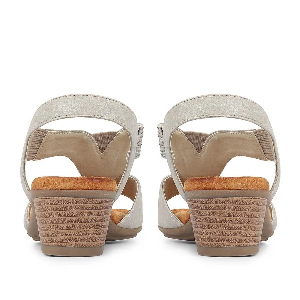 Heeled Slingback Sandals - WOIL35017 / 321 686