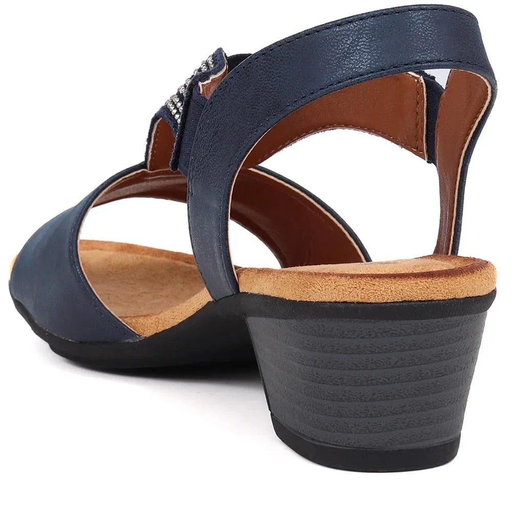 Heeled Slingback Sandals - WOIL35017 / 321 686