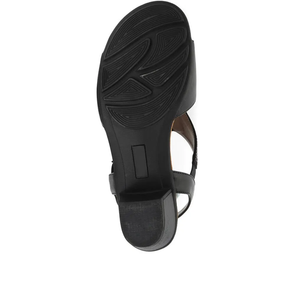 Heeled Slingback Sandals - WOIL35017 / 321 686