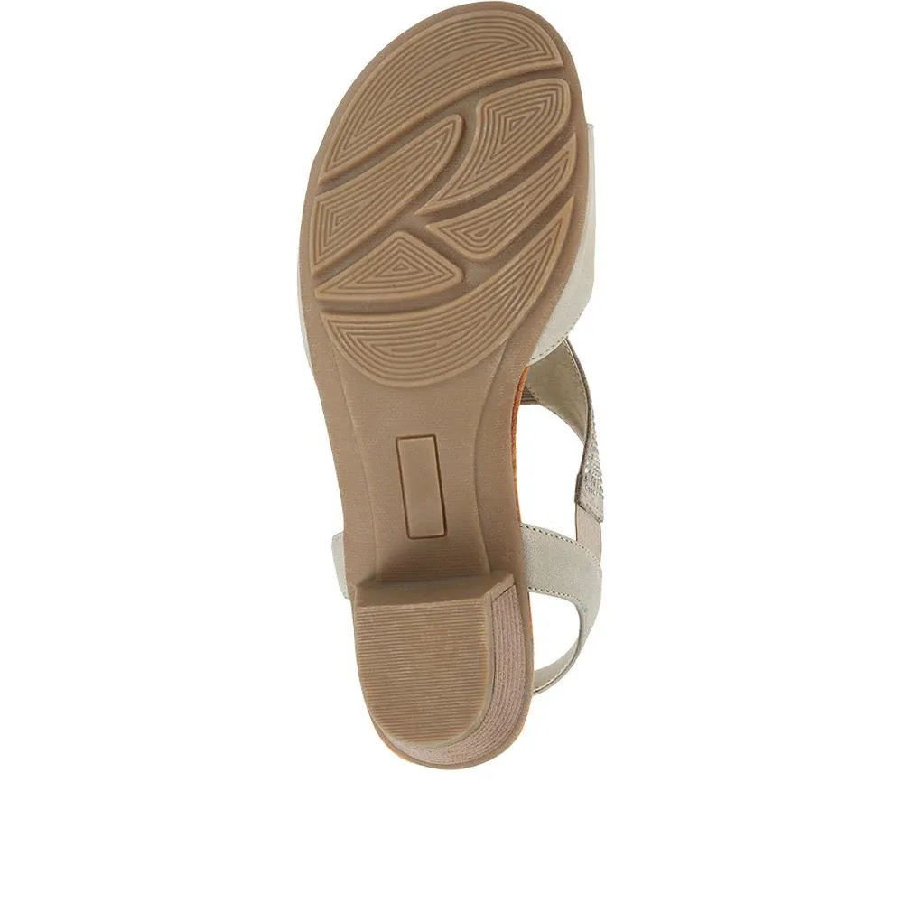 Heeled Slingback Sandals - WOIL35017 / 321 686