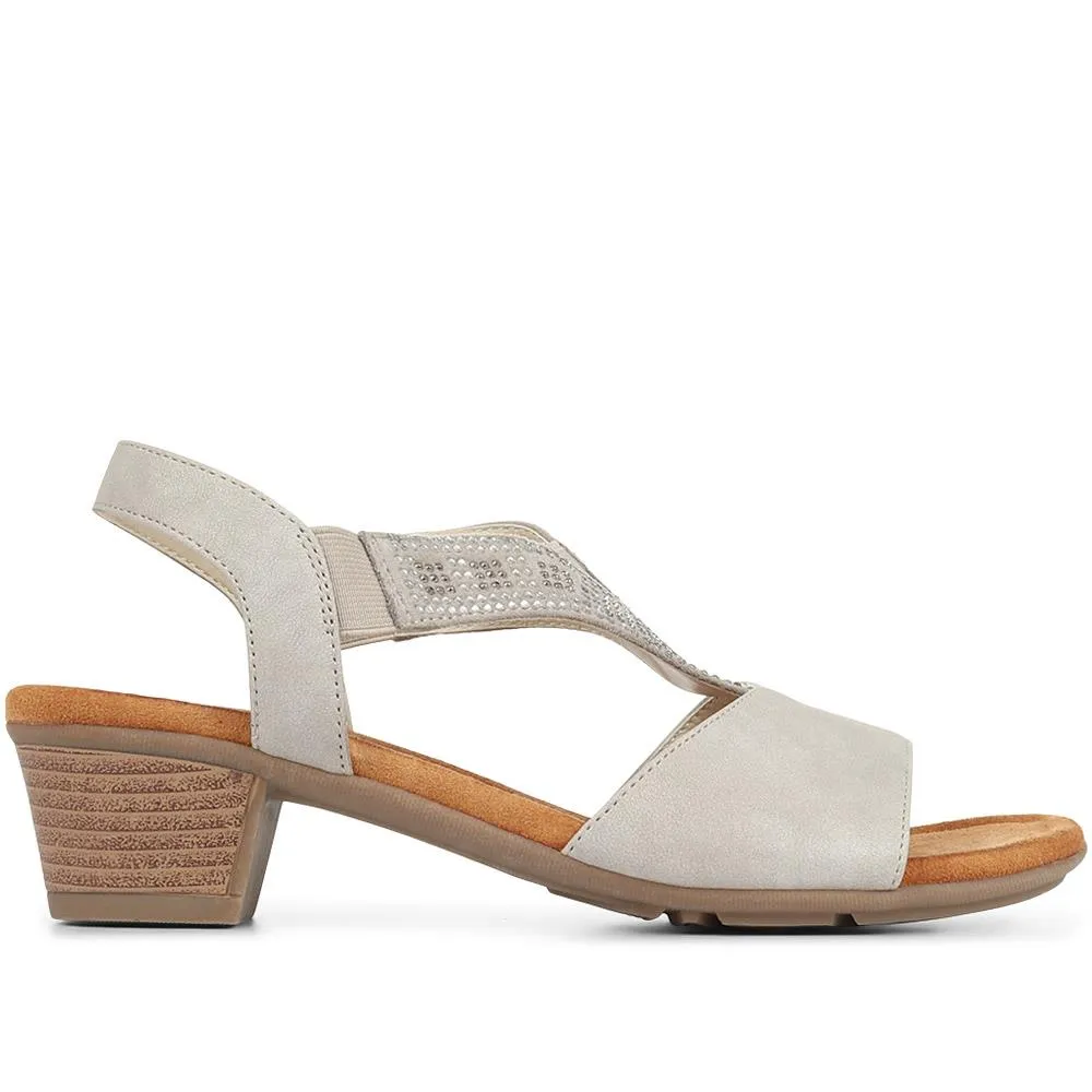 Heeled Slingback Sandals - WOIL35017 / 321 686