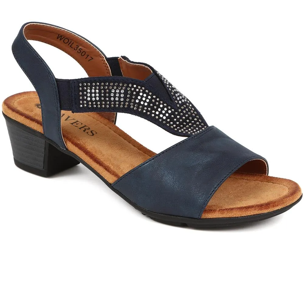 Heeled Slingback Sandals - WOIL35017 / 321 686