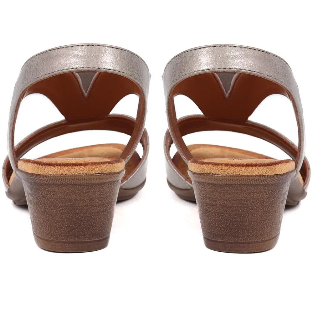 Heeled Slingback Sandals - WOIL35017 / 321 686