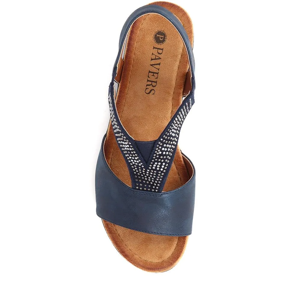 Heeled Slingback Sandals - WOIL35017 / 321 686