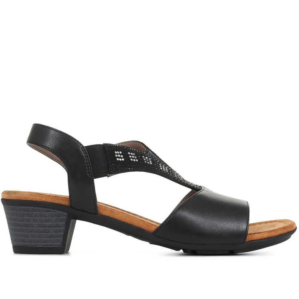 Heeled Slingback Sandals - WOIL35017 / 321 686