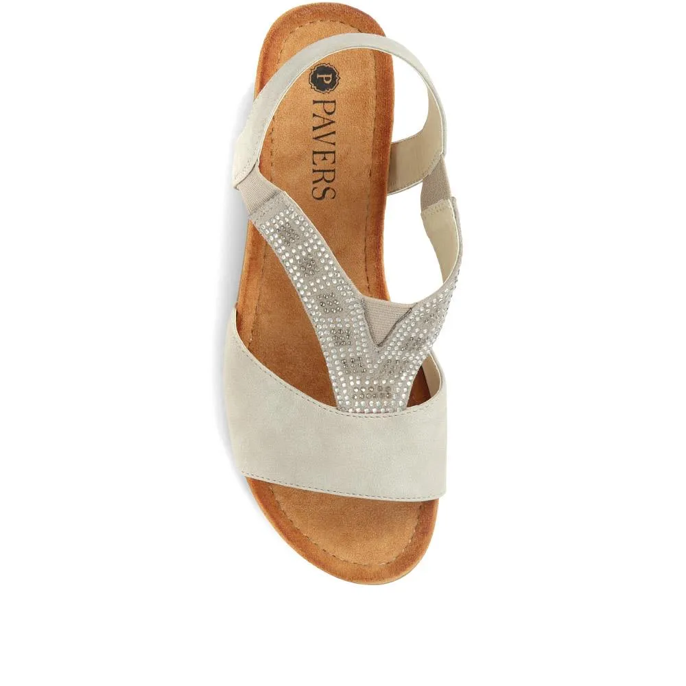 Heeled Slingback Sandals - WOIL35017 / 321 686