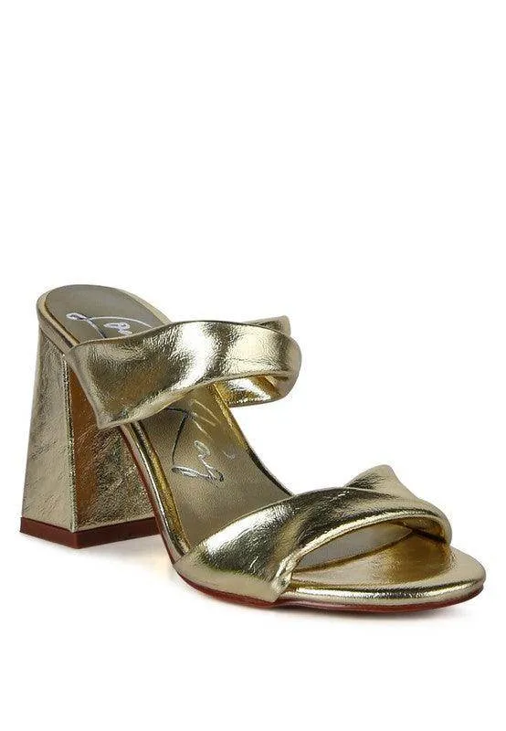 Hot Mess High Heeled Block Sandal