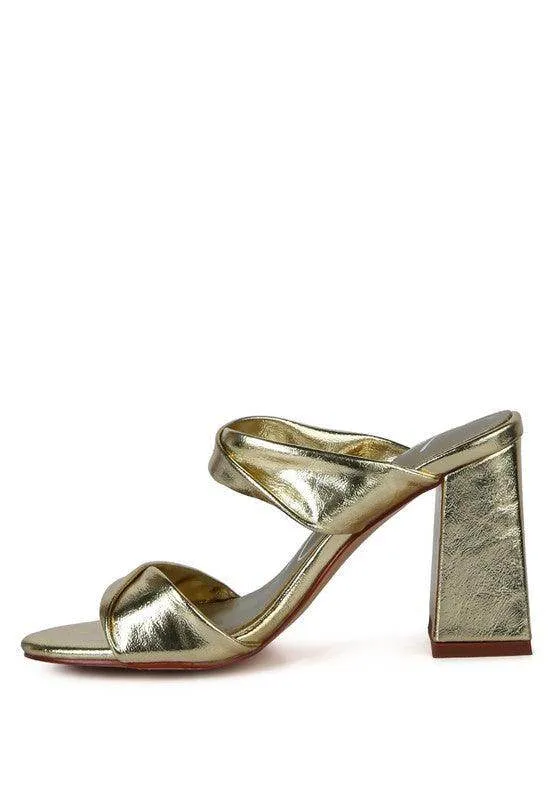 Hot Mess High Heeled Block Sandal