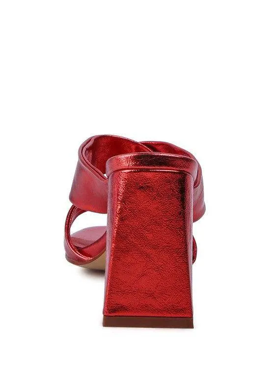 Hot Mess High Heeled Block Sandal
