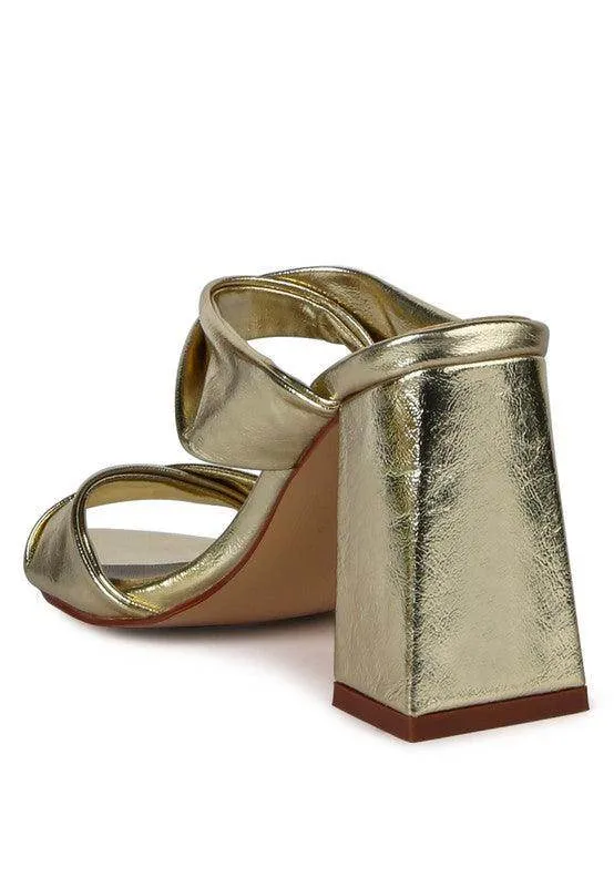Hot Mess High Heeled Block Sandal