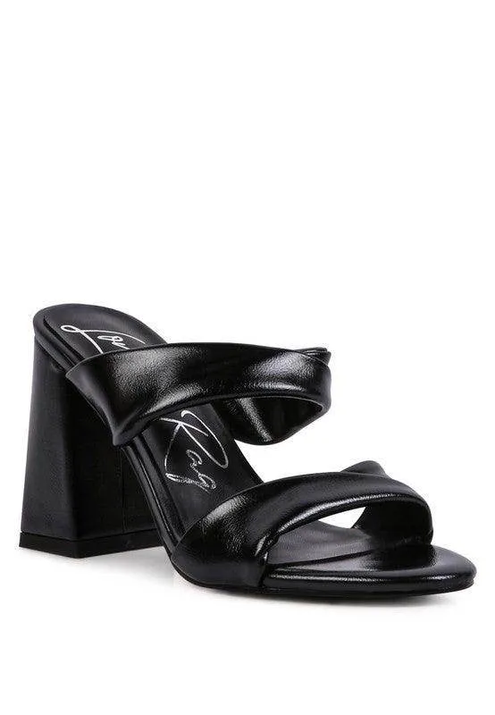 Hot Mess High Heeled Block Sandal
