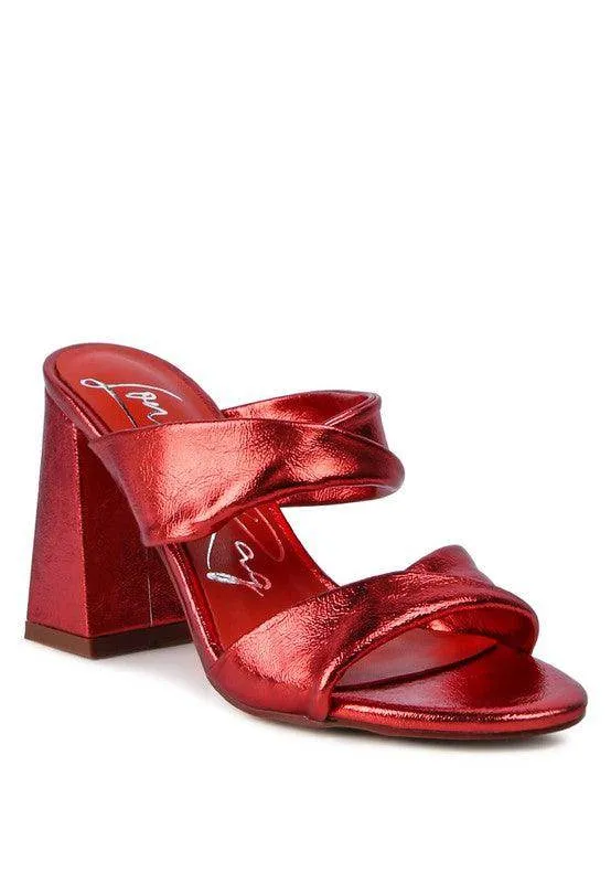 Hot Mess High Heeled Block Sandal