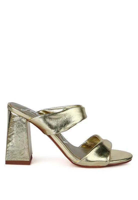 Hot Mess High Heeled Block Sandal