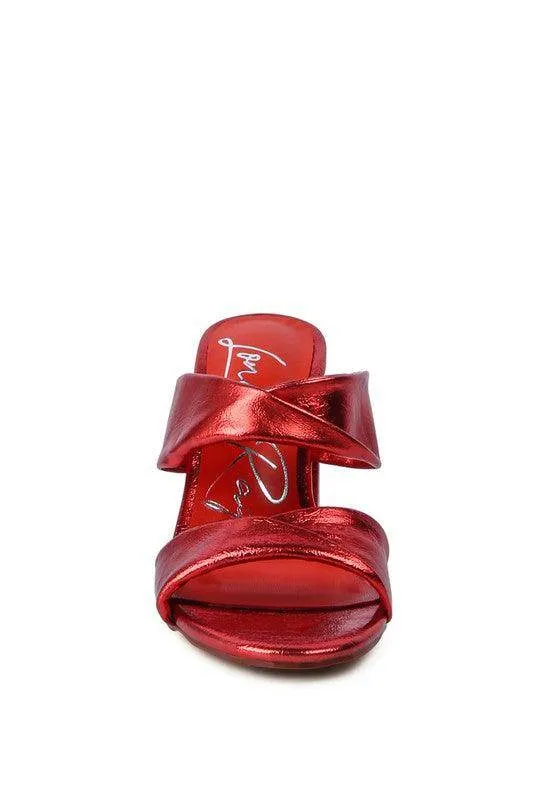 Hot Mess High Heeled Block Sandal